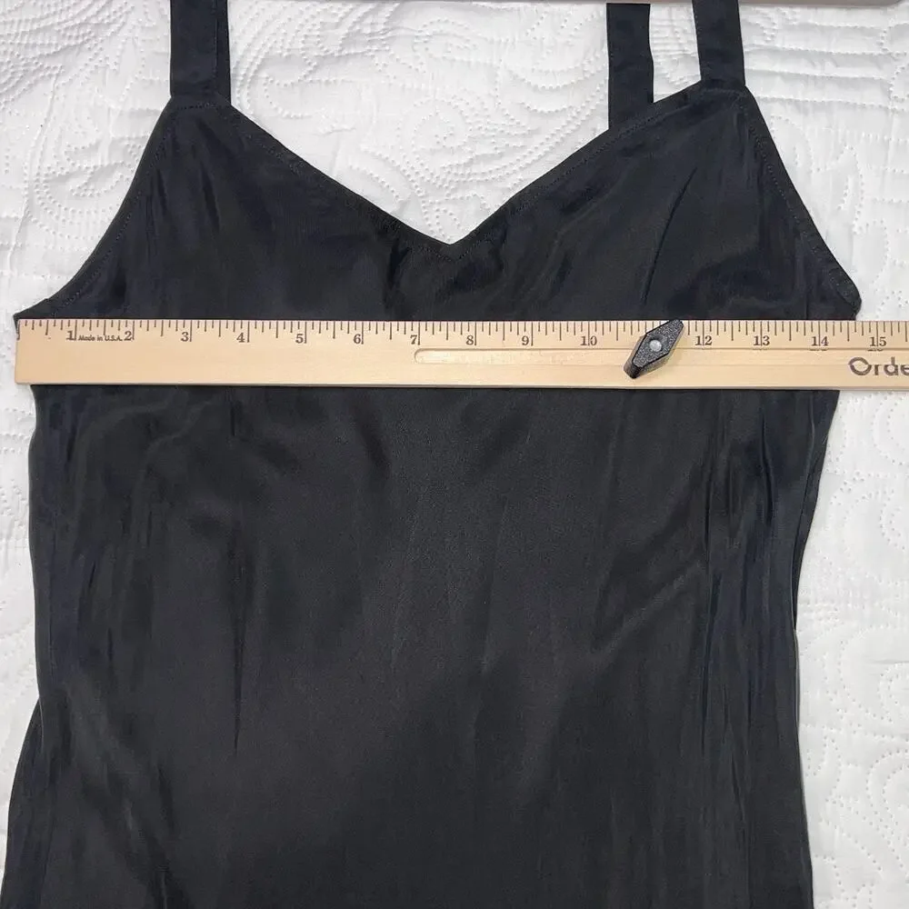 J.Crew Gwyneth Slip Dress Size 4 Black Cupro Blend V-Neck Classic Party NEW NWT - Picture 7 of 13